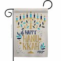 Patio Trasero 13 x 18.5 in. Happy Hanukkah Garden Flag with Winter Double-Sided Decorative Vertical Flags PA3875756